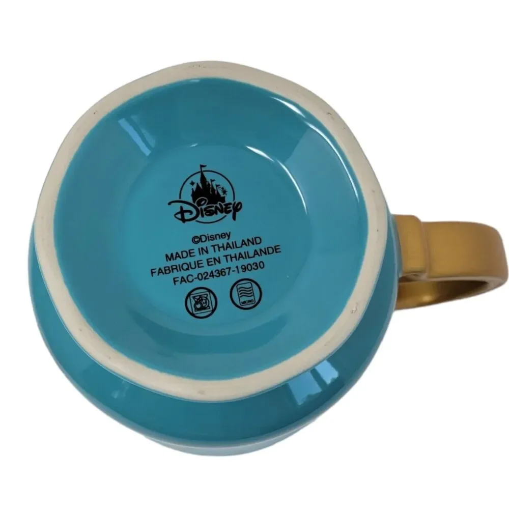 Disney Princess Jasmine Aladdin‎ Coffee Mug Live Action 2019 Footed Blue Rajah